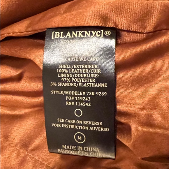 Blank NYC Tan Suede Leather Jacket - Picture 8 of 9